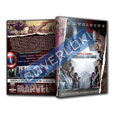 Kaptan Amerika 3: Kahramanların Savaşı V1 Cover Tasarımı